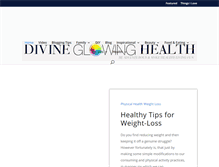 Tablet Screenshot of divineglowinghealth.com